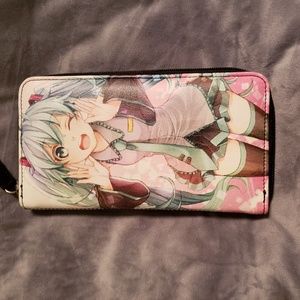 Hot Topic Miku Hatsune Zip Wallet